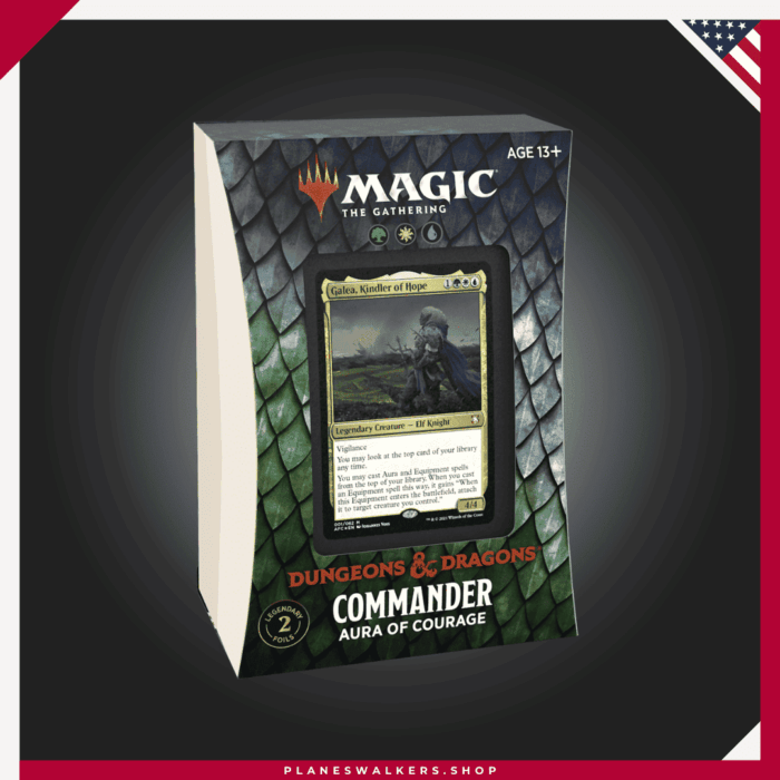 MTG Dungeons & Dragons Forgotten Realms Aura Of Courage – Commander Deck – ENG1