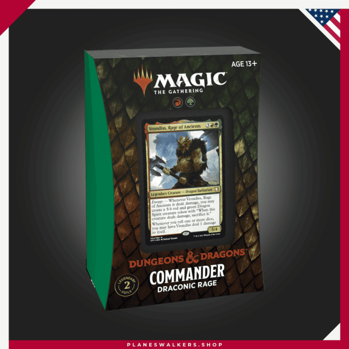 MTG Dungeons & Dragons Forgotten Realms Draconic Rage – Commander Deck – ENG1