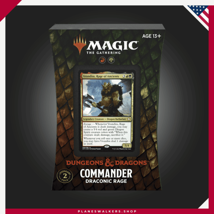 MTG Dungeons & Dragons Forgotten Realms Draconic Rage – Commander Deck – ENG3
