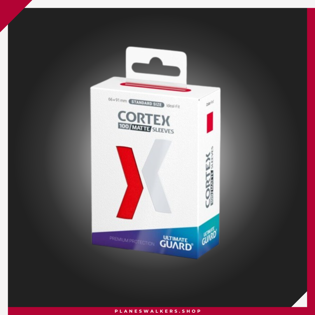 08FundaCortexRojo (2) Ultimate Guard Cortex Mate Sleeves Tamaño Estándar (100) - Imagen 1