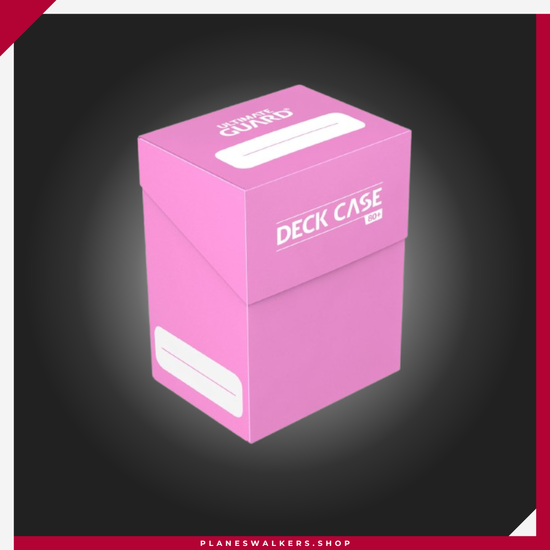 10 La Ultimate Guard Card Case 80+ es una caja compacta y resistente para cartas diseñada para almacenar y proteger tu colección de forma segura. Fabricada en polipropileno reforzado, ofrece capacidad para hasta 80 cartas con doble funda o más de 100 cartas con funda simple, incorpora sistema de autocierre, campo de rotulación y divisor de cartas incluido. Una solución práctica para organizar y transportar mazos de TCG como Magic: The Gathering, Pokémon y otros juegos de cartas.