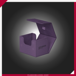 El Ultimate Guard Sidewinder 100+ es un estuche premium para mazos diseñado para ofrecer protección, acceso rápido y máxima comodidad durante el juego y el transporte. Compatible con hasta 100 cartas en doble funda o 120 cartas en funda simple (utilizando fundas Ultimate Guard), incorpora cierre magnético resistente, acabado Xenoskin y un elegante interior de microfibra suave. Su diseño modular lo convierte en el complemento ideal para organizar y proteger tu colección.