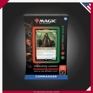 exit from exile mtg commander deck Legends: Battle for Baldur's Gate Commander Play epic multiplayer games in the world of Dungeons MtG Trading Card Game: Commander