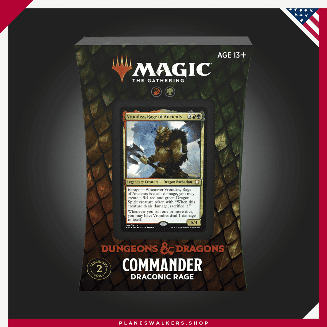 mtg draconic rage commander deck Amazon.com: Magic: The Gathering Adventures in The Forgotten Realms Commander  Deck – Draconic Rage (Red-Green) : Toys & Games