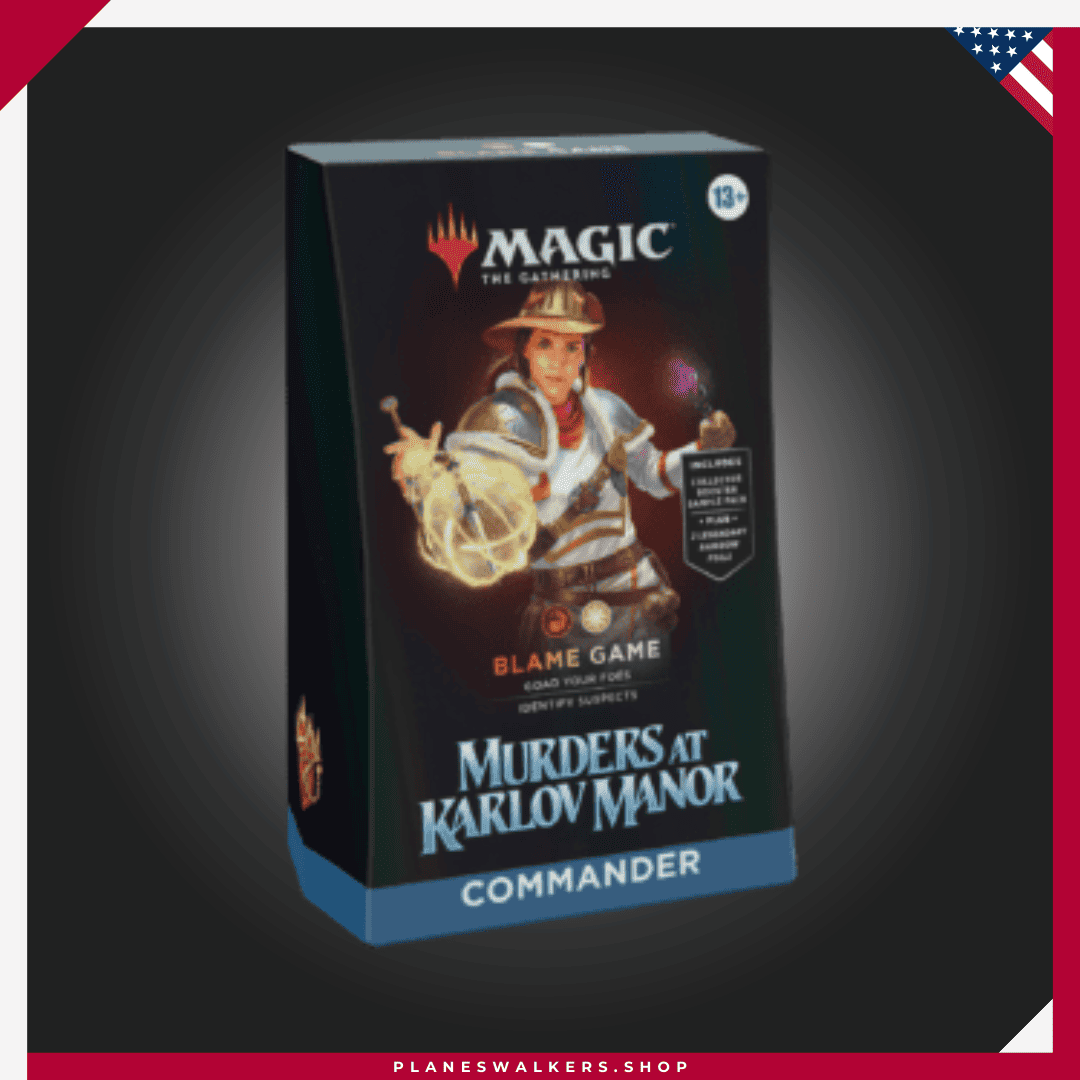 MTG Murders At Karlov Manor Blame Game - Commander Deck - ENG|MTGMKM_EN_Cmndr_DkBx_04_04|MTGMKM_EN_Cmndr_DkBx_04_03|MTGMKM_EN_Cmndr_DkBx_04_02|MTGMKM_EN_Cmndr_DkBx_04_01|MTGMKM_EN_CmndrOtrBx_04_03|MTGMKM_EN_CmndrOtrBx_04_02 MTG Murders At Karlov Manor Blame Game - Commander Deck - ENG||||||