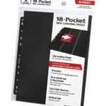 Ultimate Guard 18-Pocket Pages Side-Loading Negro (10)