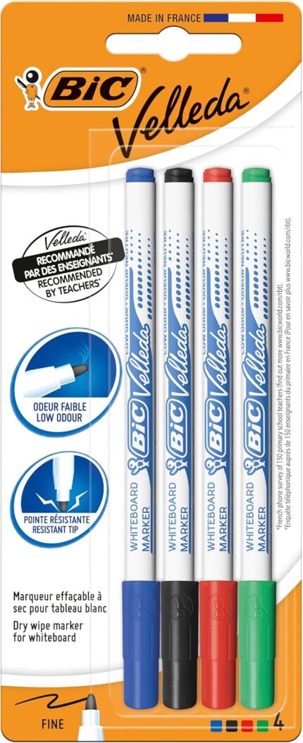 Rotuladores pizarra Bic Velleda 4u