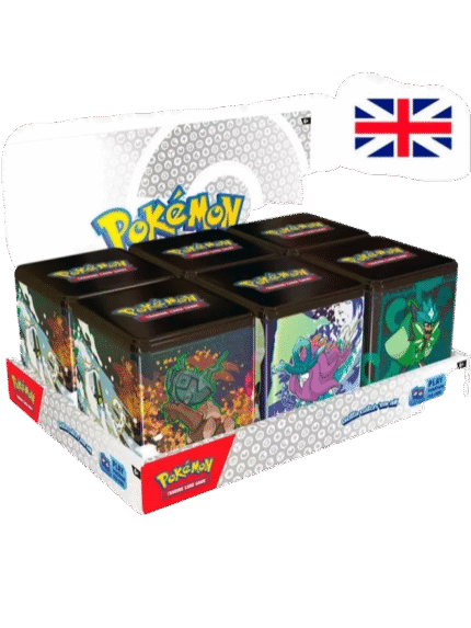 Pokémon TCG Stackable Tin Spring 2025 Expositor *INGLÉS*