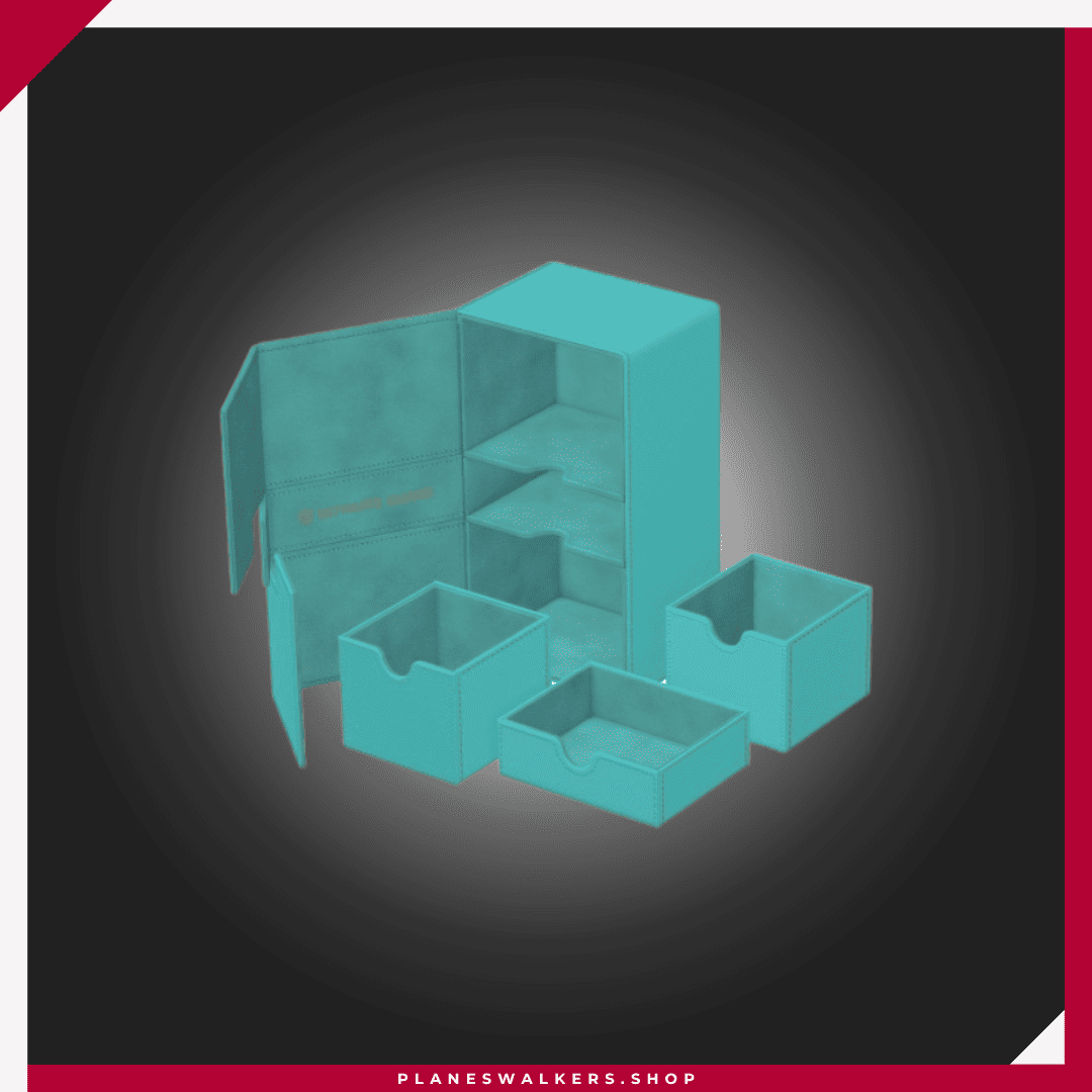 14-1 Ultimate Guard Twin Flip'n'Tray 200+ Xenoskin "Summer Edition 2025" - Lagoon - Imagen 1