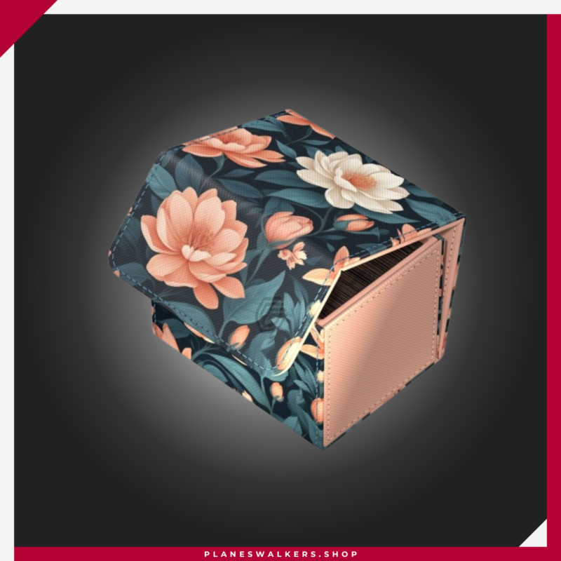 La Ultimate Guard Sidewinder 100+ Xenoskin Floral Places es una deck box premium para TCG diseñada para ofrecer máxima protección, acceso rápido y un diseño exclusivo. Con capacidad para hasta 100 cartas con doble funda (utilizando fundas Ultimate Guard), incorpora material Xenoskin resistente, forro interior de microfibra premium, cierre magnético reforzado y compatibilidad con sistemas de almacenamiento Ultimate Guard. Ideal para jugadores y coleccionistas que buscan protección con un acabado elegante.