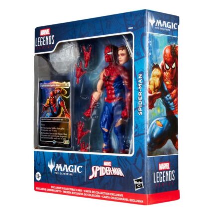 Marvel Legends Magic: The Gathering Figura Battle-Damaged Spider-Man (con carta exclusiva metalizada) 15 cm