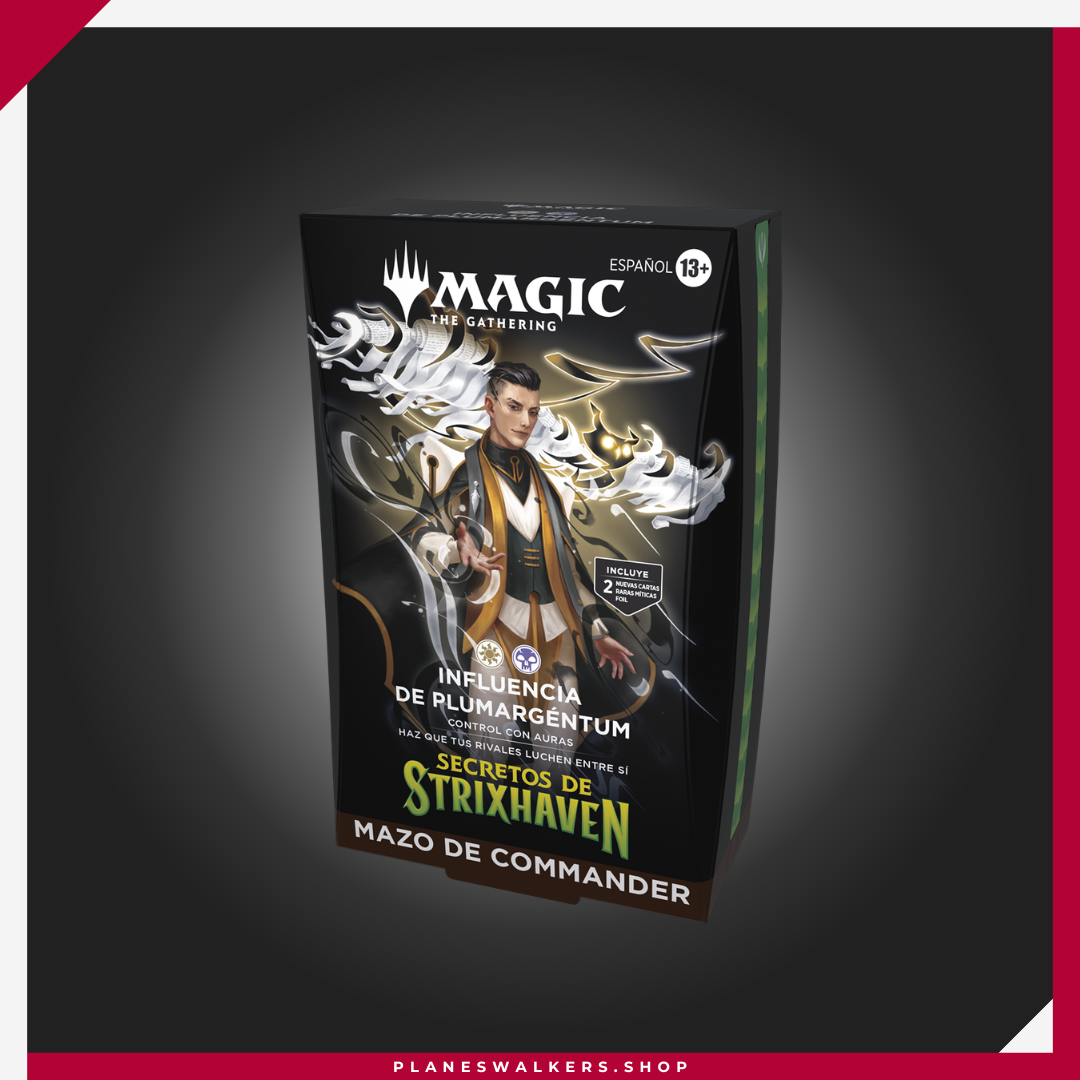 8 Magic the Gathering Secrets of Strixhaven Commander Deck Silverquill Influence ES - Imagen 1