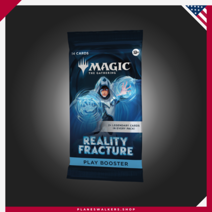 Play Booster MTG - Reality Fracture: sobre con cartas legendarias y alternativas del Ecoverso, perfectos para drafts, coleccionar y jugar.