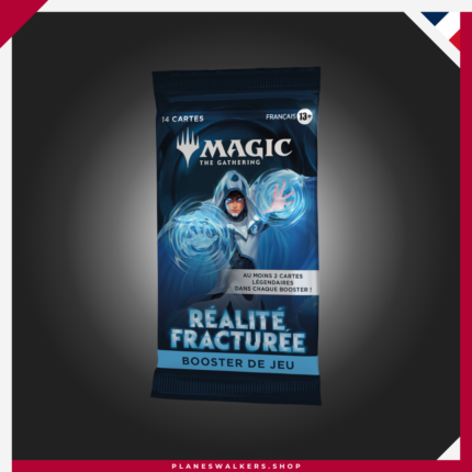 Play Booster MTG - Reality Fracture: sobre con cartas legendarias y alternativas del Ecoverso, perfectos para drafts, coleccionar y jugar.
