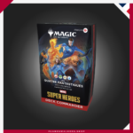 Compra el Mazo de Commander MTG Marvel Super Heroes – Los Cuatro Fantásticos. Un mazo de 100 cartas listo para jugar con cartas exclusivas, héroes legendarios y todo lo necesario para tus partidas de Commander.