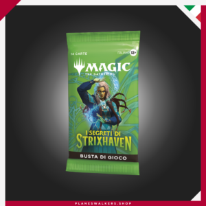 El Play Booster de Magic: The Gathering Secretos de Strixhaven ofrece una experiencia emocionante para jugadores y coleccionistas de MTG. Descubre nuevas cartas, hechizos y secretos de la academia mágica con un sobre diseñado para jugar, coleccionar y ampliar tus mazos.
