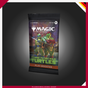 El Magic: The Gathering X Teenage Mutant Ninja Turtles Play Booster es el sobre ideal para jugar, coleccionar y ampliar tu colección de MTG. Descubre cartas inspiradas en las Tortugas Ninja, cartas foil y emocionantes posibilidades para Draft, Mazo Cerrado y Commander.