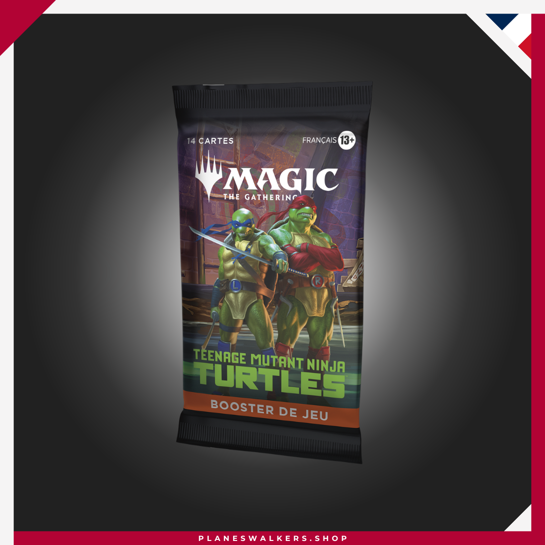El Magic: The Gathering X Teenage Mutant Ninja Turtles Play Booster es el sobre ideal para jugar, coleccionar y ampliar tu colección de MTG. Descubre cartas inspiradas en las Tortugas Ninja, cartas foil y emocionantes posibilidades para Draft, Mazo Cerrado y Commander. El Magic: The Gathering X Teenage Mutant Ninja Turtles Play Booster es el sobre ideal para jugar, coleccionar y ampliar tu colección de MTG. Descubre cartas inspiradas en las Tortugas Ninja, cartas foil y emocionantes posibilidades para Draft, Mazo Cerrado y Commander.