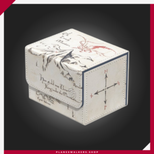 La Ultimate Guard Sidewinder 100+ Xenoskin The Hobbit™ - Mapa de Thrór es una deck box premium con ilustración oficial de El Hobbit. Con capacidad para 100 cartas en doble funda o 120 en funda simple, ofrece cierre magnético, interior de microfibra y resistente acabado Xenoskin para proteger tus mazos de Magic, Pokémon, Lorcana y otros TCG.