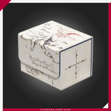 La Ultimate Guard Sidewinder 100+ Xenoskin The Hobbit™ - Mapa de Thrór es una deck box premium con ilustración oficial de El Hobbit. Con capacidad para 100 cartas en doble funda o 120 en funda simple, ofrece cierre magnético, interior de microfibra y resistente acabado Xenoskin para proteger tus mazos de Magic, Pokémon, Lorcana y otros TCG.