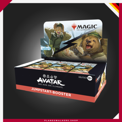 El Display Jumpstart de Magic: The Gathering | Avatar: La Leyenda de Aang contiene sobres temáticos listos para mezclar y jugar. Combina personajes y elementos del universo Avatar con la experiencia más rápida y accesible de Magic: The Gathering, ideal para nuevos jugadores y partidas casuales.