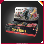 Compra la Caja de Sobres de Juego MTG Marvel Super Heroes con 30 Play Boosters de 14 cartas cada uno. Ideal para Draft, formatos Limitado, coleccionar y ampliar tu colección de Magic: The Gathering.