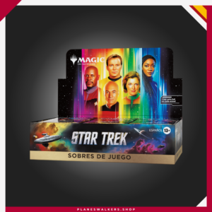 Consigue la Caja de Sobres de Juego MTG Star Trek y disfruta de 30 sobres de juego de Magic: The Gathering | Star Trek. Perfecta para jugar en formatos Limitado, organizar drafts, ampliar tu colección o descubrir las cartas inspiradas en más de 60 años de historia de Star Trek.