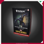 Compra el Mazo de Commander MTG Marvel Super Heroes – Wakanda Forever. Un mazo de 100 cartas listo para jugar con el poder de Wakanda, cartas exclusivas y todo lo necesario para tus partidas de Commander.