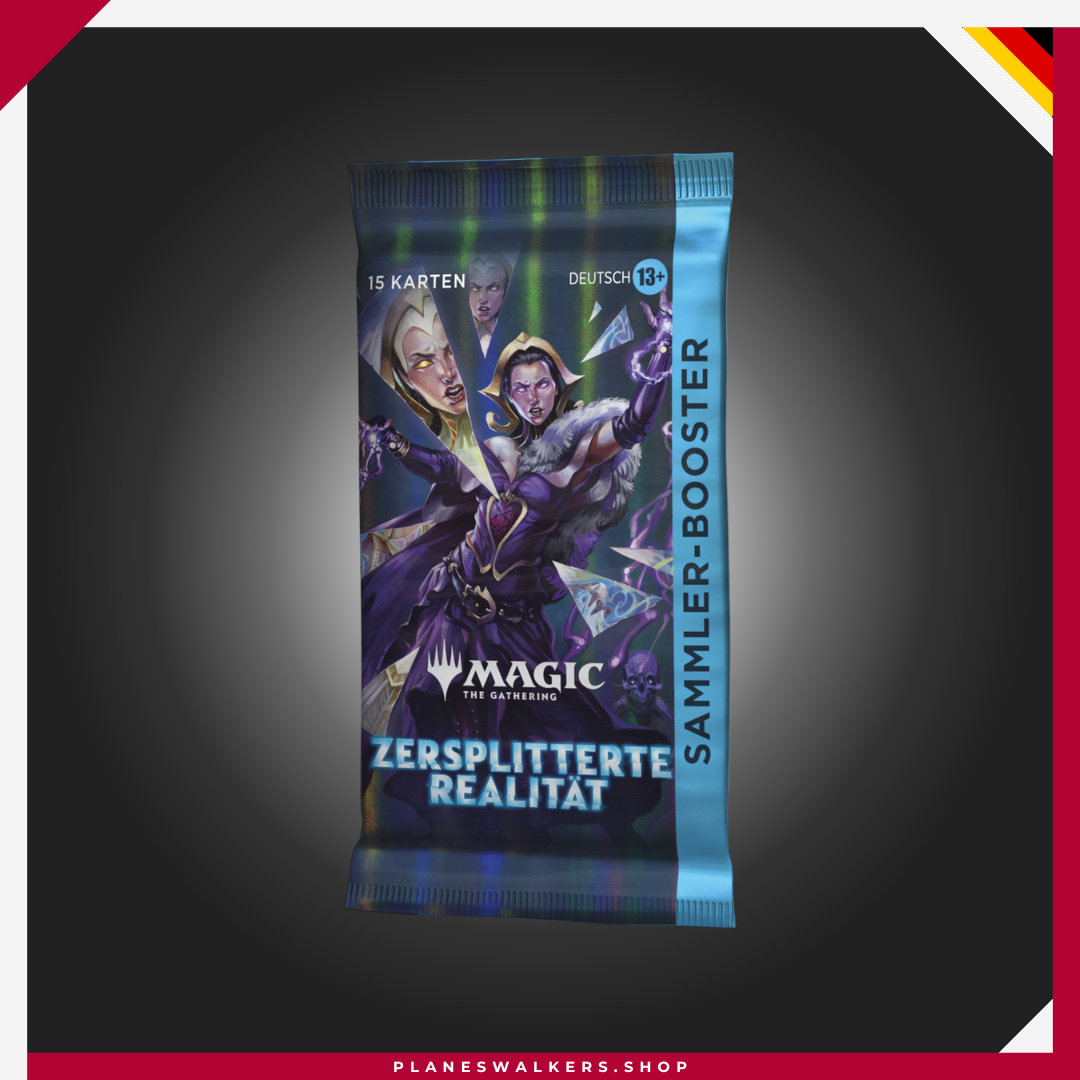 35 Cruza al Ecoverso de Jace con el Sobre de Coleccionista MTG – Realidad Fracturada y descubre una experiencia premium de Magic: The Gathering. Cada sobre incluye 15 cartas, con posibilidades de obtener cartas raras o míticas, acabados foil tradicionales, tierras básicas sin borde y tratamientos exclusivos para coleccionistas.