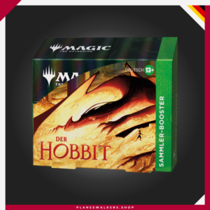 Amplía tu colección con la Collector Booster Box MTG – El Hobbit™, una edición premium para descubrir cartas foil, tratamientos exclusivos, cartas raras o míticas y contenido especial inspirado en la Tierra Media. Incluye 12 Collector Boosters y 1 carta especial de la Tierra Media.