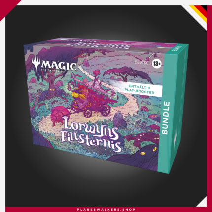 El Bundle de Magic: The Gathering | Lorwyn Eclipsado es la mejor forma de adentrarte en esta colección. Incluye 9 Sobres de Juego, una carta promocional foil exclusiva, tierras básicas foil y no foil, un dado Spindown y una caja de almacenamiento temática, ideal para jugadores y coleccionistas.