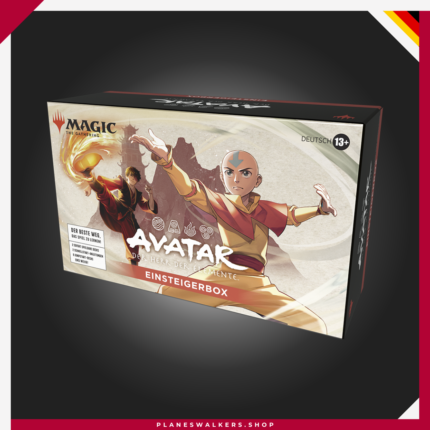 La Caja para Principiantes de Magic: The Gathering | Avatar: La Leyenda de Aang es el producto ideal para aprender a jugar a Magic. Incluye mazos listos para jugar, guías de aprendizaje, cartas temáticas de Avatar y todo lo necesario para que dos jugadores comiencen su aventura en el multiverso de Magic.