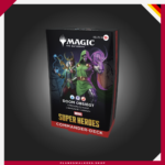 Compra el Mazo de Commander MTG Marvel Super Heroes – Doom Prevails. Un mazo de 100 cartas listo para jugar con el poder del Doctor Doom, cartas exclusivas y estrategias únicas para Commander.