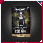 Únete al colectivo Borg y asimila a tus enemigos en una batalla por la supremacía del universo. Este mazo Commander de Magic: The Gathering | Star Trek™ está listo para jugar nada más abrirlo y ofrece todo lo necesario para disfrutar del formato multijugador más popular de Magic.Únete al colectivo Borg y asimila a tus enemigos en una batalla por la supremacía del universo. Este mazo Commander de Magic: The Gathering | Star Trek™ está listo para jugar nada más abrirlo y ofrece todo lo necesario para disfrutar del formato multijugador más popular de Magic.