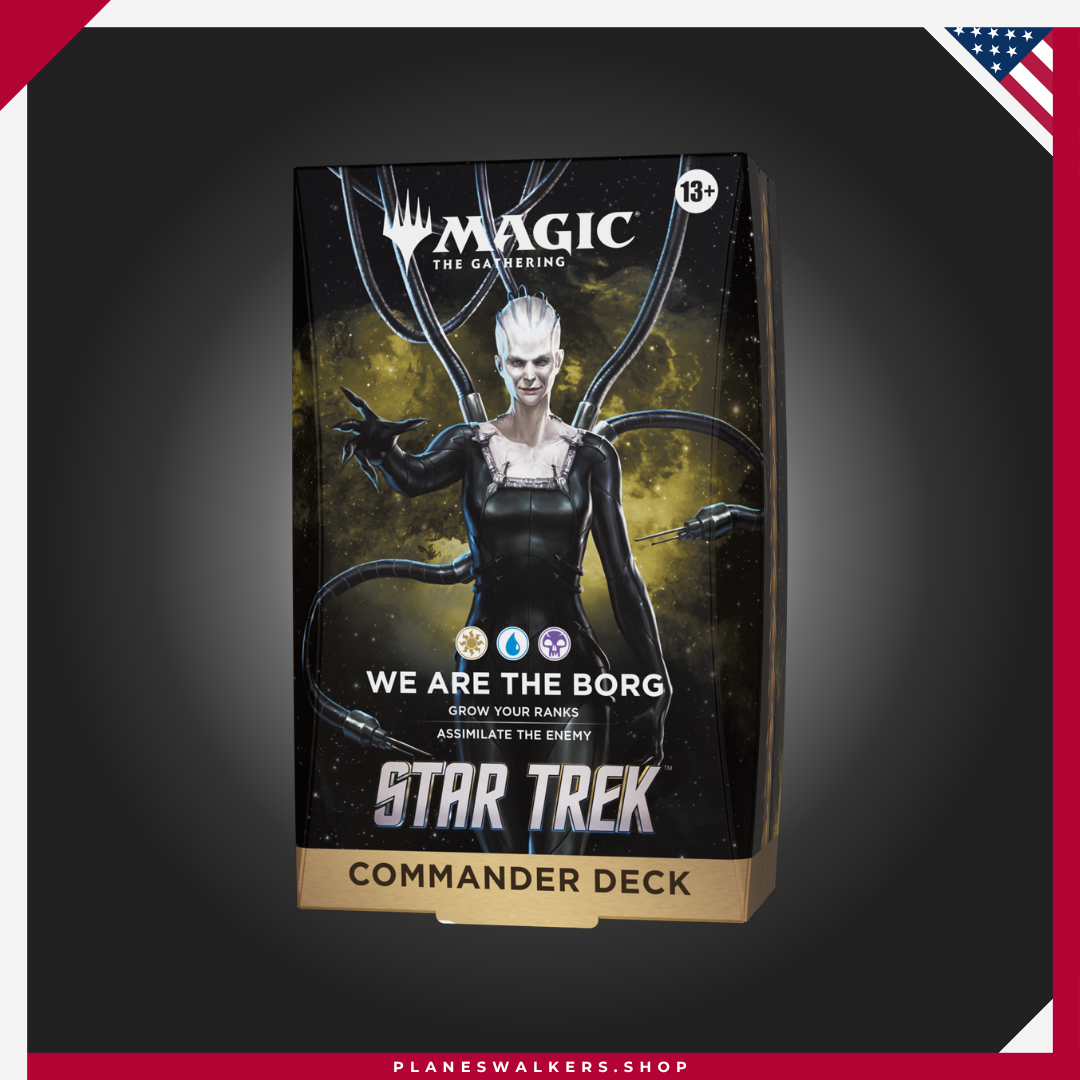 60 Únete al colectivo Borg y asimila a tus enemigos en una batalla por la supremacía del universo. Este mazo Commander de Magic: The Gathering | Star Trek™ está listo para jugar nada más abrirlo y ofrece todo lo necesario para disfrutar del formato multijugador más popular de Magic.Únete al colectivo Borg y asimila a tus enemigos en una batalla por la supremacía del universo. Este mazo Commander de Magic: The Gathering | Star Trek™ está listo para jugar nada más abrirlo y ofrece todo lo necesario para disfrutar del formato multijugador más popular de Magic.