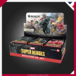 Compra la Caja de Sobres de Juego MTG Marvel Super Heroes con 30 Play Boosters de 14 cartas cada uno. Ideal para Draft, formatos Limitado, coleccionar y ampliar tu colección de Magic: The Gathering.