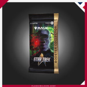 La experiencia definitiva para los fans de Star Trek™ y Magic: The Gathering llega en un sobre diseñado para coleccionistas y jugadores que buscan cartas únicas y exclusivas. El Sobre de Coleccionista MTG - Star Trek™ ofrece la oportunidad de descubrir cartas foil, tratamientos especiales, cartas raras y raras míticas, además de posibles versiones premium que harán destacar cualquier colección.