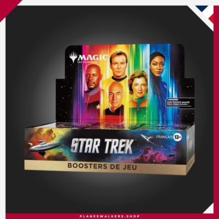 Consigue la Caja de Sobres de Juego MTG Star Trek y disfruta de 30 sobres de juego de Magic: The Gathering | Star Trek. Perfecta para jugar en formatos Limitado, organizar drafts, ampliar tu colección o descubrir las cartas inspiradas en más de 60 años de historia de Star Trek.