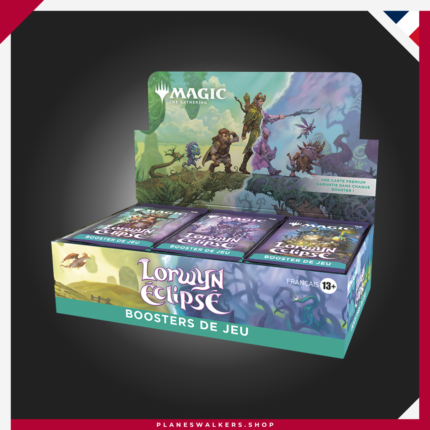 El Display de Sobres de Juego de Magic: The Gathering | Lorwyn Eclipsado contiene 30 Sobres de Juego, la opción ideal para jugar Draft y Sellado, ampliar tu colección y conseguir cartas exclusivas, versiones Booster Fun, cartas foil y mucho más.