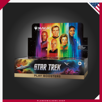 Consigue la Caja de Sobres de Juego MTG Star Trek y disfruta de 30 sobres de juego de Magic: The Gathering | Star Trek. Perfecta para jugar en formatos Limitado, organizar drafts, ampliar tu colección o descubrir las cartas inspiradas en más de 60 años de historia de Star Trek.