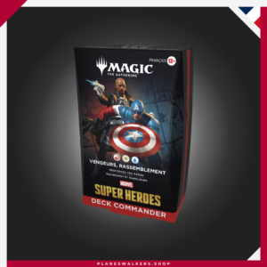 Compra el Mazo de Commander MTG Marvel Super Heroes – ¡Vengadores, Reuníos! Incluye un mazo listo para jugar de 100 cartas, cartas exclusivas de Magic y todo lo necesario para disfrutar del formato Commander.