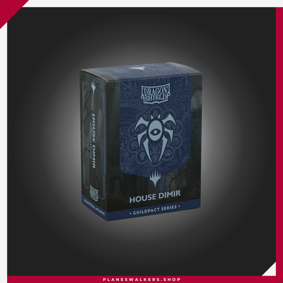 14 Dragon Shield Guildpact Series - House Dimir - Matte Dual Art Sleeves 100 - Imagen 1