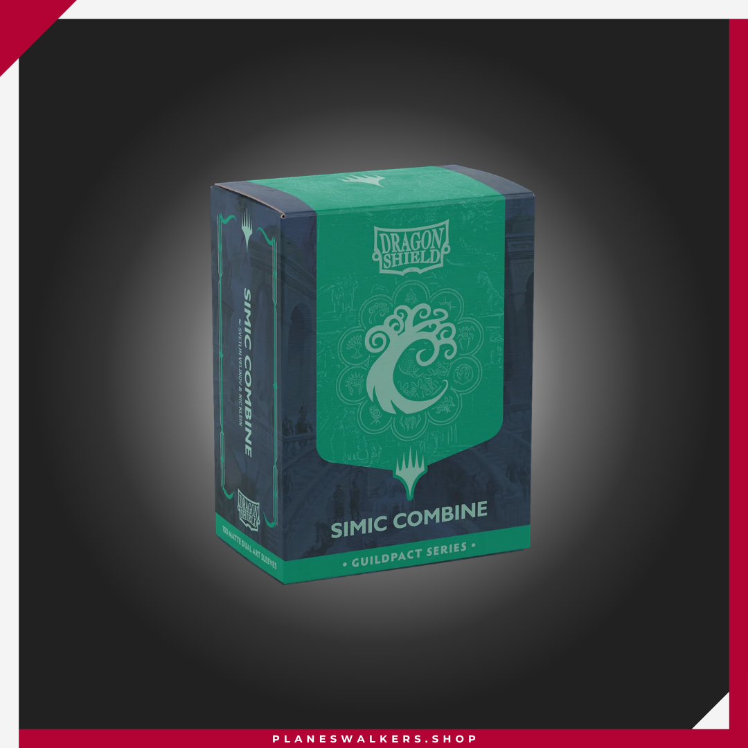 26 Dragon Shield Guildpact Series - Simic Combine - Matte Dual Art Sleeves 100 - Imagen 1
