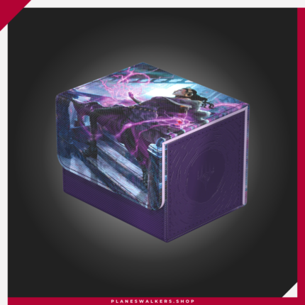 Protege tu mazo de Magic: The Gathering con la Ultimate Guard Sidewinder 100+ Xenoskin Reality Fracture - Liliana, Callous Necromancer. Una deck box premium con acabado Xenoskin, interior de microfibra y cierre magnético, ideal para guardar hasta 100 cartas con doble funda.