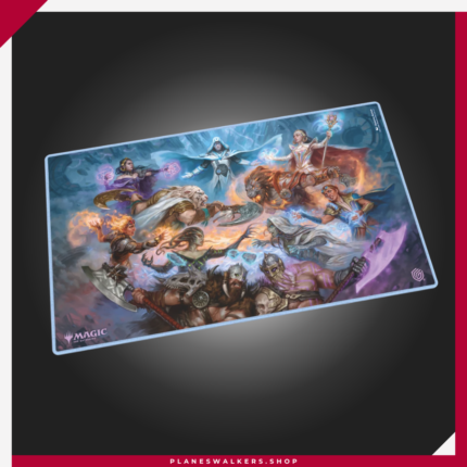 Protege tus cartas y mejora tu zona de juego con el Ultimate Guard Play-Mat Magic: The Gathering Reality Fracture - Face Yourself. Tapete premium con superficie de tela suave y base de goma antideslizante, ideal para partidas de Magic, Commander y otros TCG.