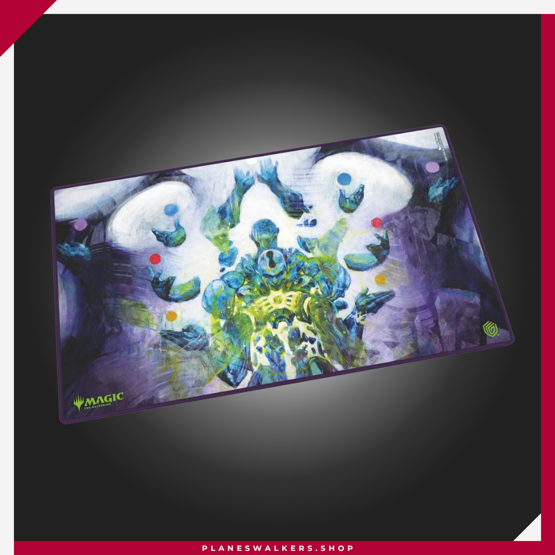 Ultimate Guard Play-Mat MTG Reality Fracture - Avatar of Burgeoning Echoes | Tapete Magic: The Gathering Protege tus cartas y mejora tu zona de juego con el Ultimate Guard Play-Mat Magic: The Gathering Reality Fracture - Avatar of Burgeoning Echoes. Tapete premium con superficie de tela suave y base de goma antideslizante, ideal para partidas de Magic, Commander y otros TCG.