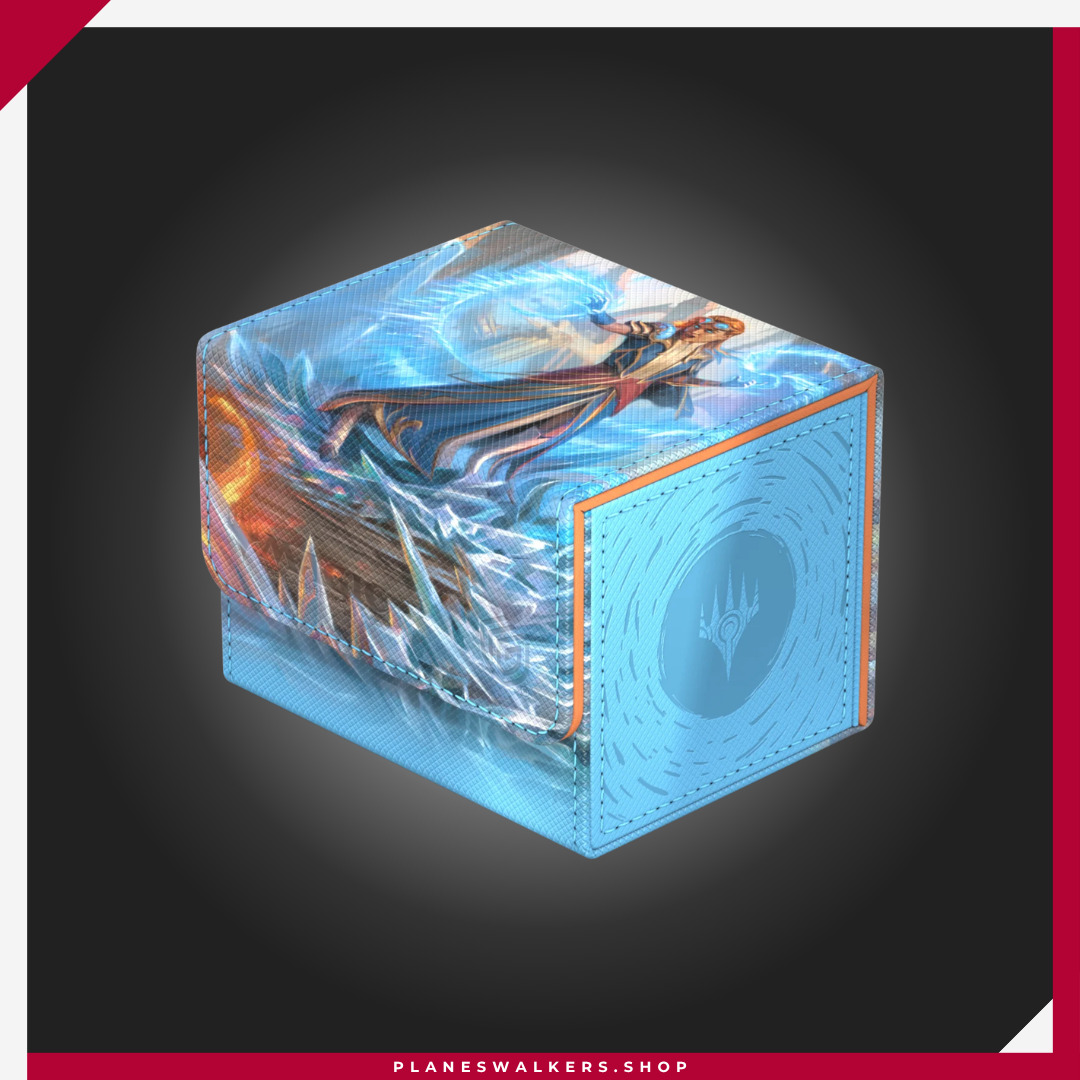 Sidewinder 100+ Xenoskin Magic: The Gathering "Reality Fracture" - Chandra, Chill of Compliance Protege tu mazo de Magic: The Gathering con la Ultimate Guard Sidewinder 100+ Xenoskin Reality Fracture - Chandra, Chill of Compliance. Deck box premium con acabado Xenoskin, interior de microfibra y cierre magnético, ideal para hasta 100 cartas con doble funda.