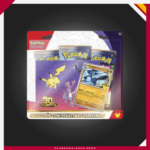 Celebra los 30 años de Pokémon con el Blíster Lucario Tech Sticker 30 Aniversario. Incluye 3 sobres de mejora, una carta holográfica promocional de Lucario y una hoja de pegatinas Tech Sticker, ideal para jugadores, coleccionistas y fans de este emblemático Pokémon.